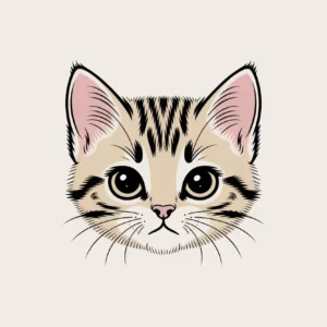 kawaii animal face iphone wallpaper with funny moods pastel expressions cat bunny bear chick_2