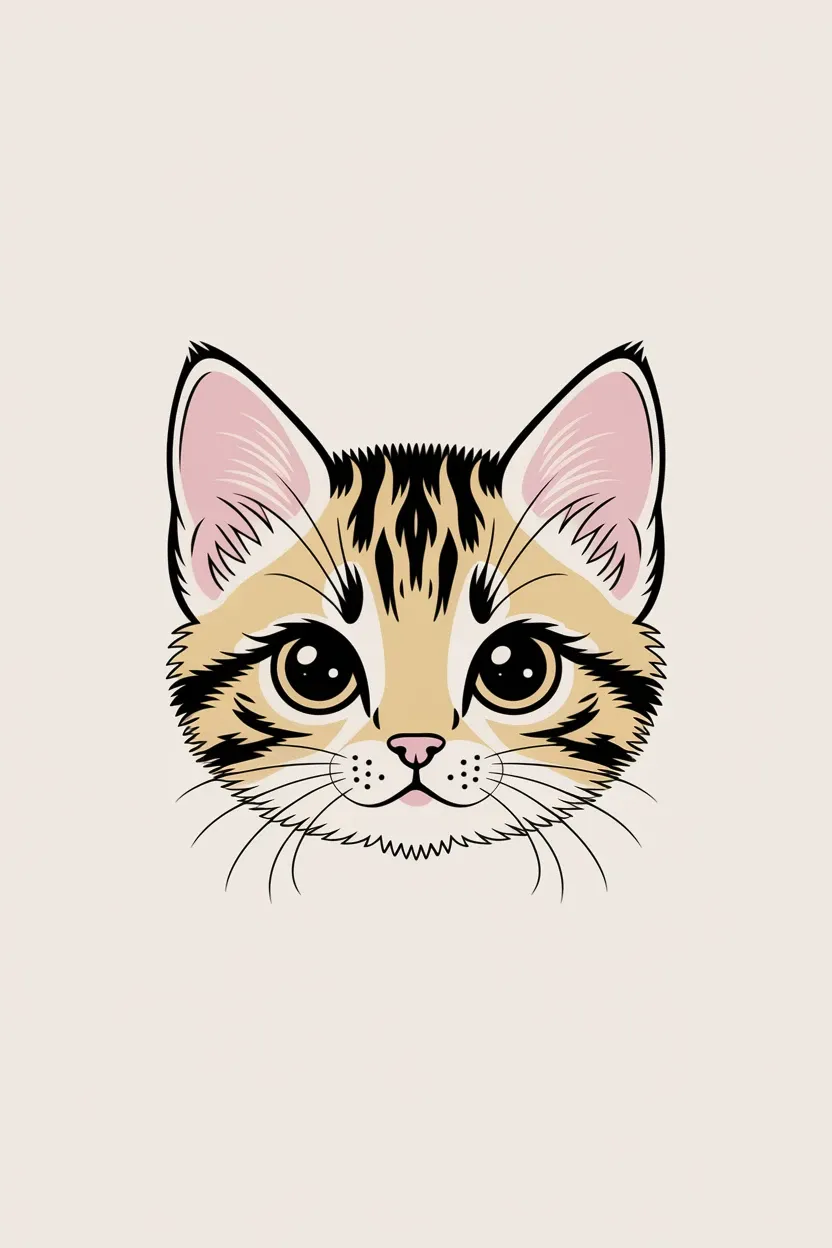 cozy kawaii animal face iphone wallpapers with sleepy critters in soft pastel colors for digital download_1