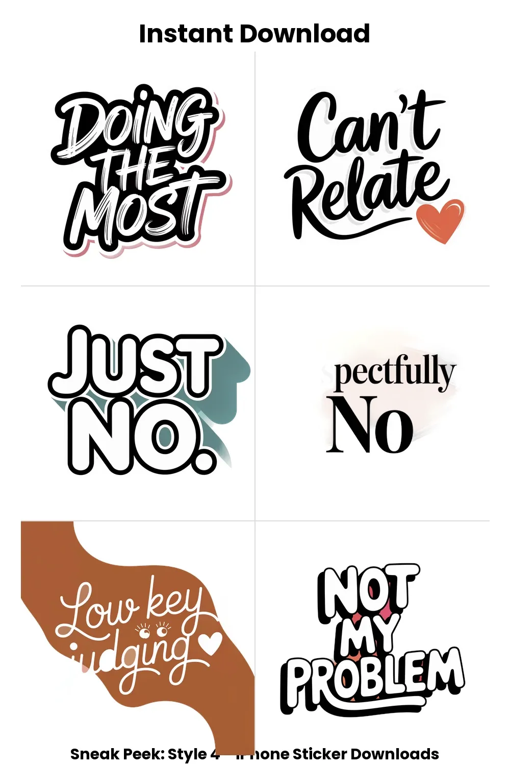 Mood Bubble Bundle iphone stickers_1
