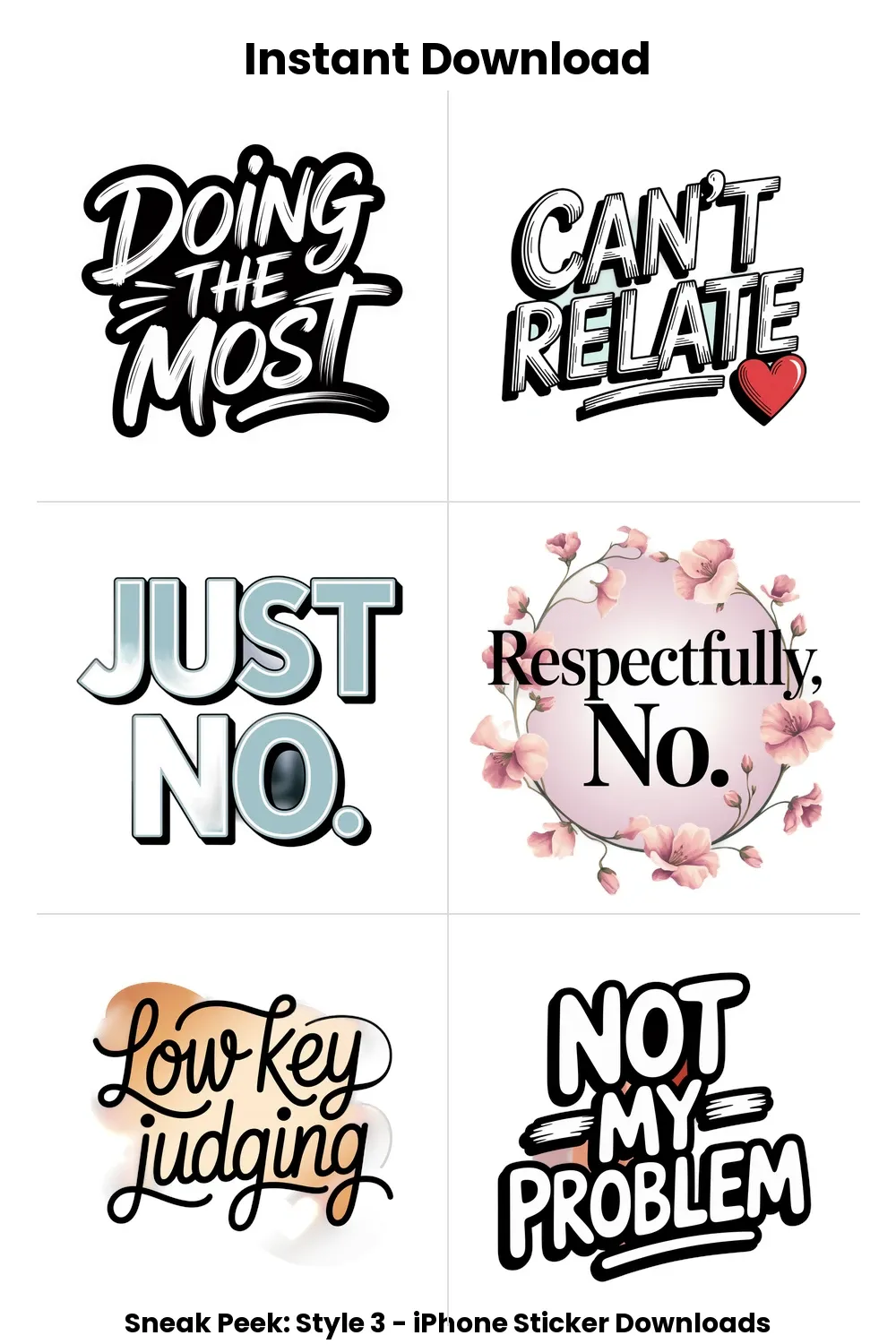 Mood Bubble Bundle iphone stickers_1
