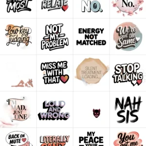 Mood Bubble Bundle iphone stickers_2