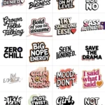 Sassy AF iPhone Stickers download_1