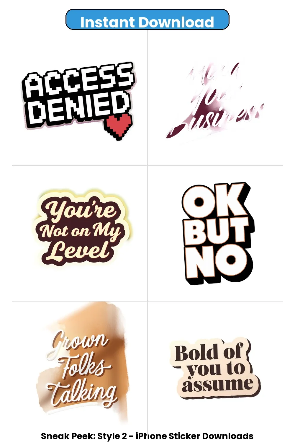 Sassy AF iPhone Stickers download_1