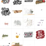 Sassy Digital Stickers for Girls, 20 Sassy iPhone Stickers for Digital Download_1