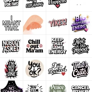 sassy iphone stickers, petty digital download, funny imessage replies, bold aesthetic png_1